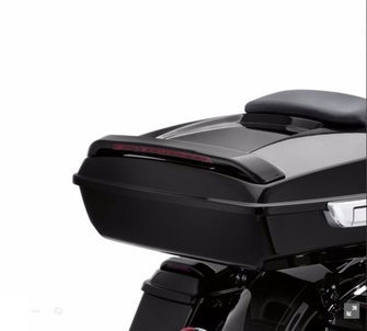 Color-Matched Tour- Pak Lid Spoiler, Vivid Black